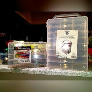 🦩2 organizers for thread / crafts etc BRAND NEW NEVER USED